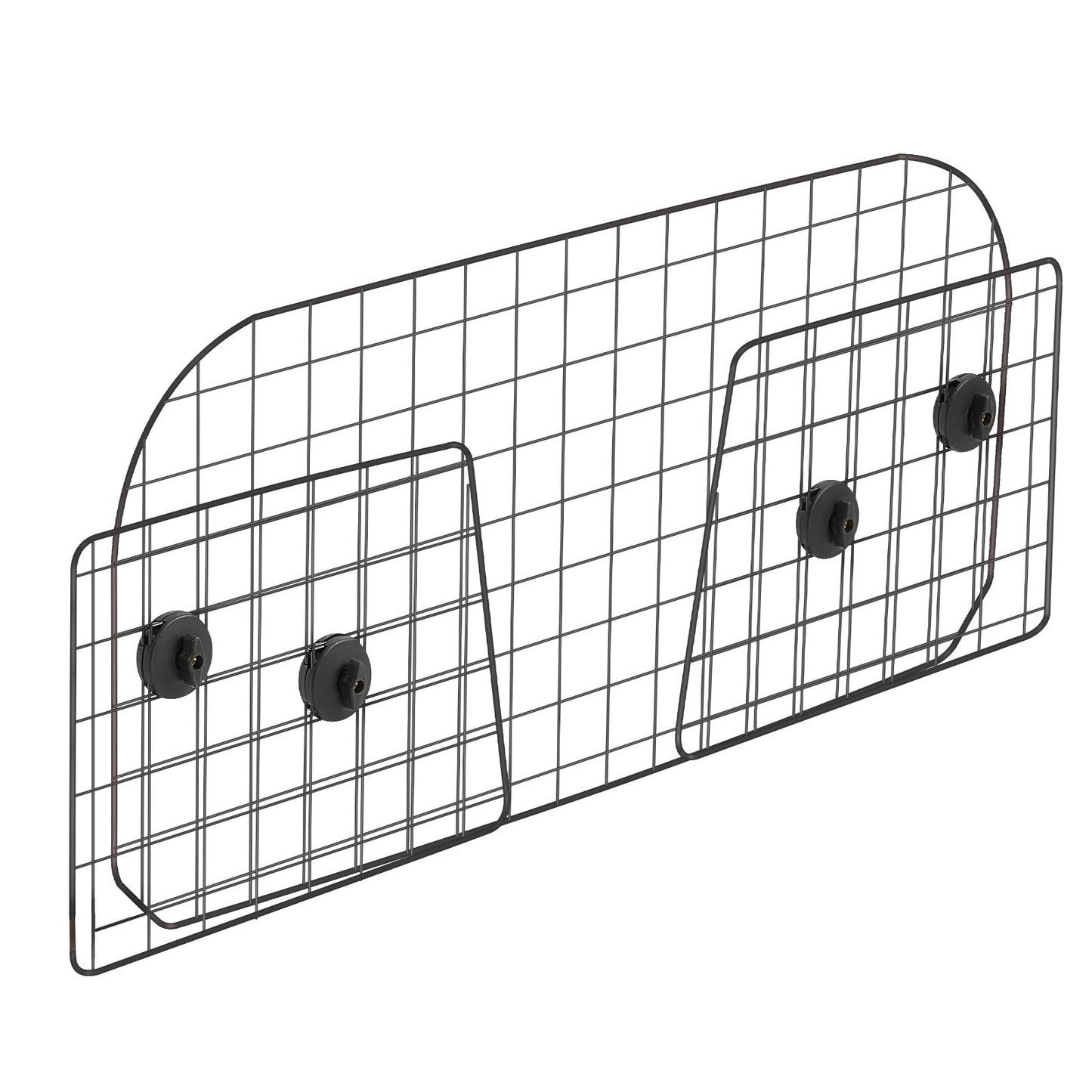 Hundetrenngitter fürs Auto, 90-154 cm verstellbare Trennwand für den Vordersitz, universell passendes, robustes Drahtgeflecht-Trennnetz für Hunde, Fahrzeug-Haustiertrenngitter für Limousinen, LKWs und SUVs