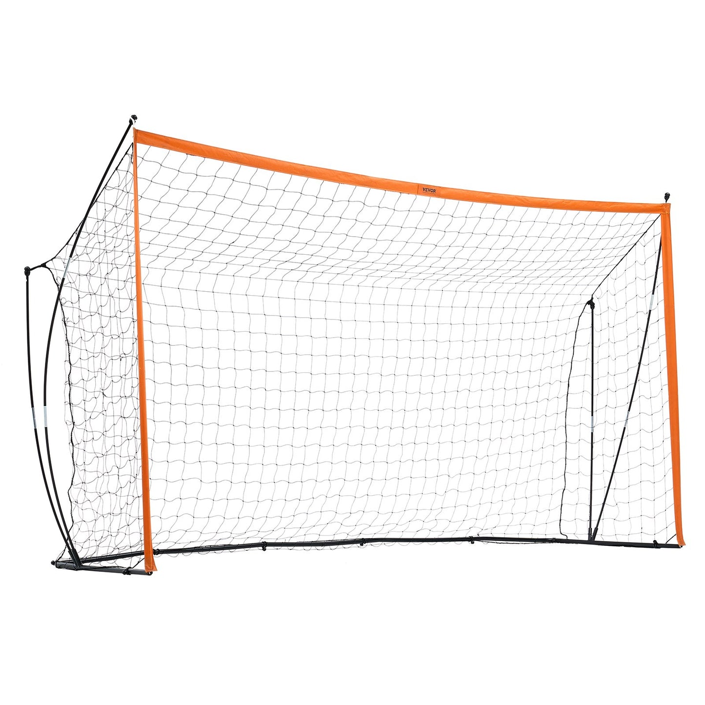 Portable Soccer Goal, 12x6 ft Adults Kids Backyard Soccer Net, Large Practice Soccer Net, Steel Fiberglass Structure Training Goal Set, All-Weather Outdoor Soccer Goals with Carry Bag, Orange
