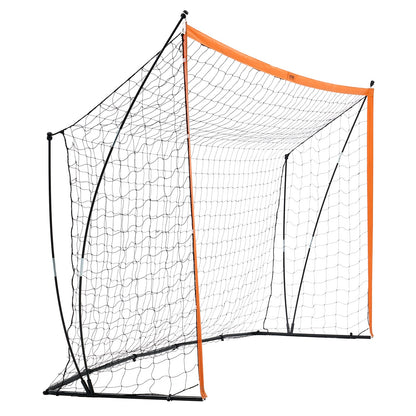 Portable Soccer Goal, 12x6 ft Adults Kids Backyard Soccer Net, Large Practice Soccer Net, Steel Fiberglass Structure Training Goal Set, All-Weather Outdoor Soccer Goals with Carry Bag, Orange