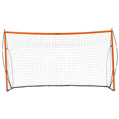 Portable Soccer Goal, 12x6 ft Adults Kids Backyard Soccer Net, Large Practice Soccer Net, Steel Fiberglass Structure Training Goal Set, All-Weather Outdoor Soccer Goals with Carry Bag, Orange