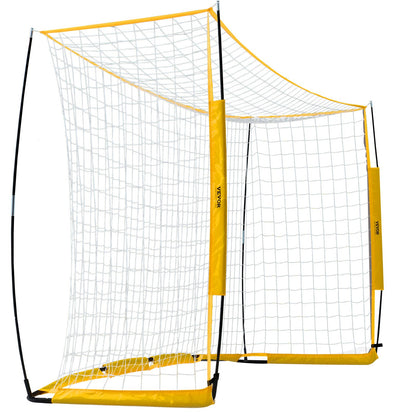 Portable Soccer Goal, 12x6 ft Adults Kids Backyard Soccer Net, Large Practice Soccer Net, Steel Fiberglass Structure Training Goal Set, All-Weather Outdoor Soccer Goals with Carry Bag, Yellow