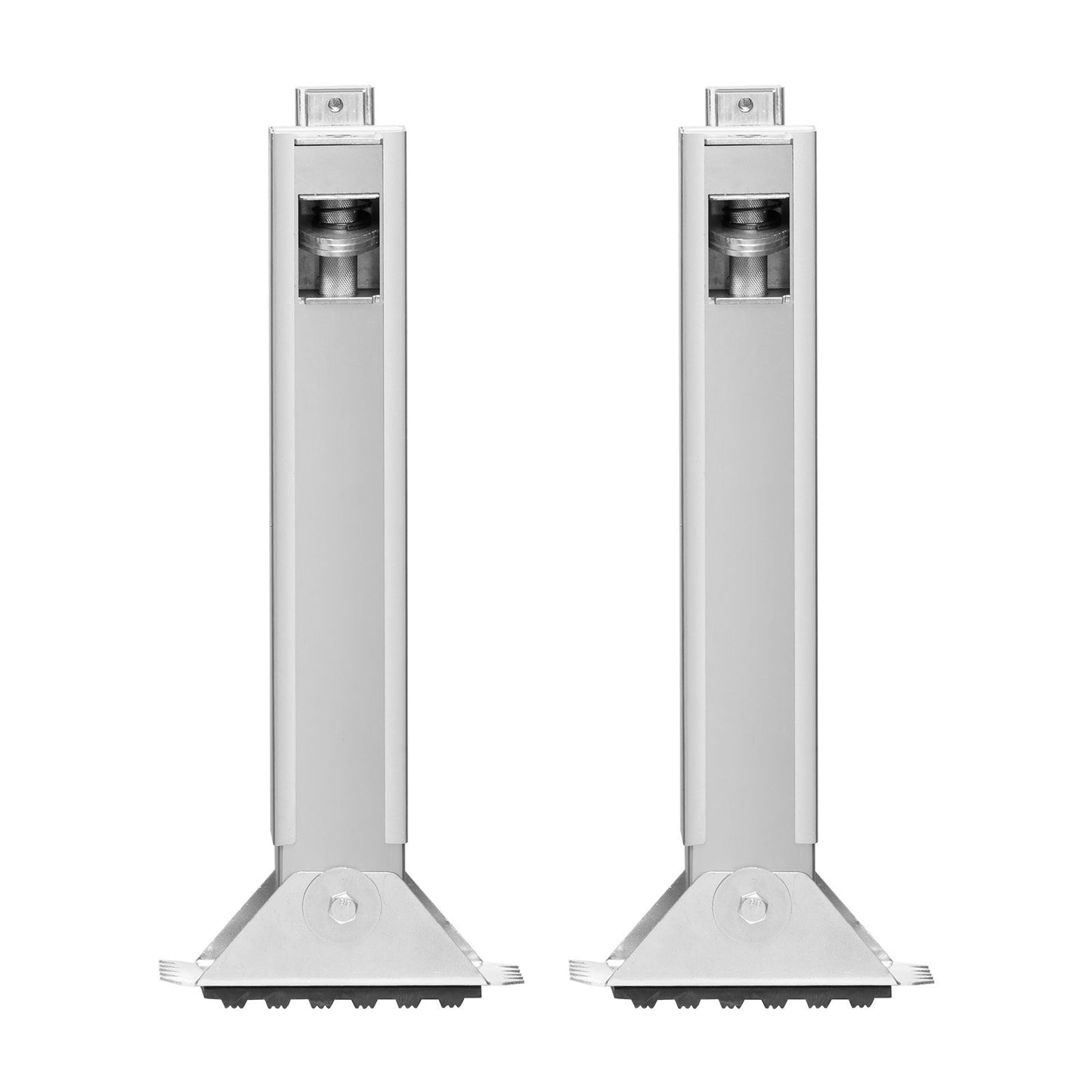 Ladder Levler, 11.4 inch Expansion Length Steel Ladder Leveling Tool, Quick Release Pitch Hopper, Stair Ladder Stabilizer Easy to Use,Extension Ladder Accessories for Uneven Ground