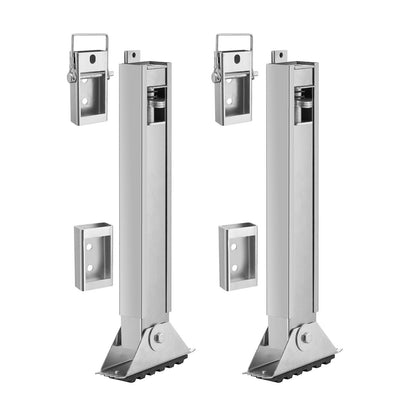 Ladder Levler, 11.4 inch Expansion Length Steel Ladder Leveling Tool, Quick Release Pitch Hopper, Stair Ladder Stabilizer Easy to Use,Extension Ladder Accessories for Uneven Ground