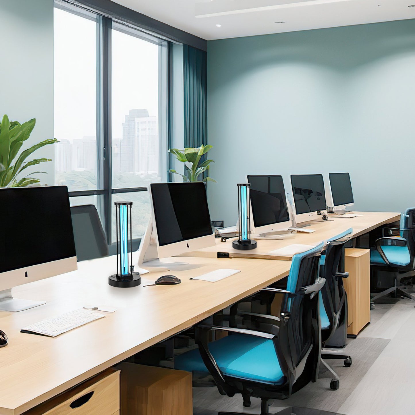 UV-Lampe, 36-W-Ultraviolettlampe mit Ozonreiniger, UVC-Lampe mit 3-stufigem Timer (30/60/120 Minuten) und Fernbedienung, für Räume bis zu 37 m², UVO-Lampen für Wohnzimmer, Schlafzimmer, Hotel, Schule