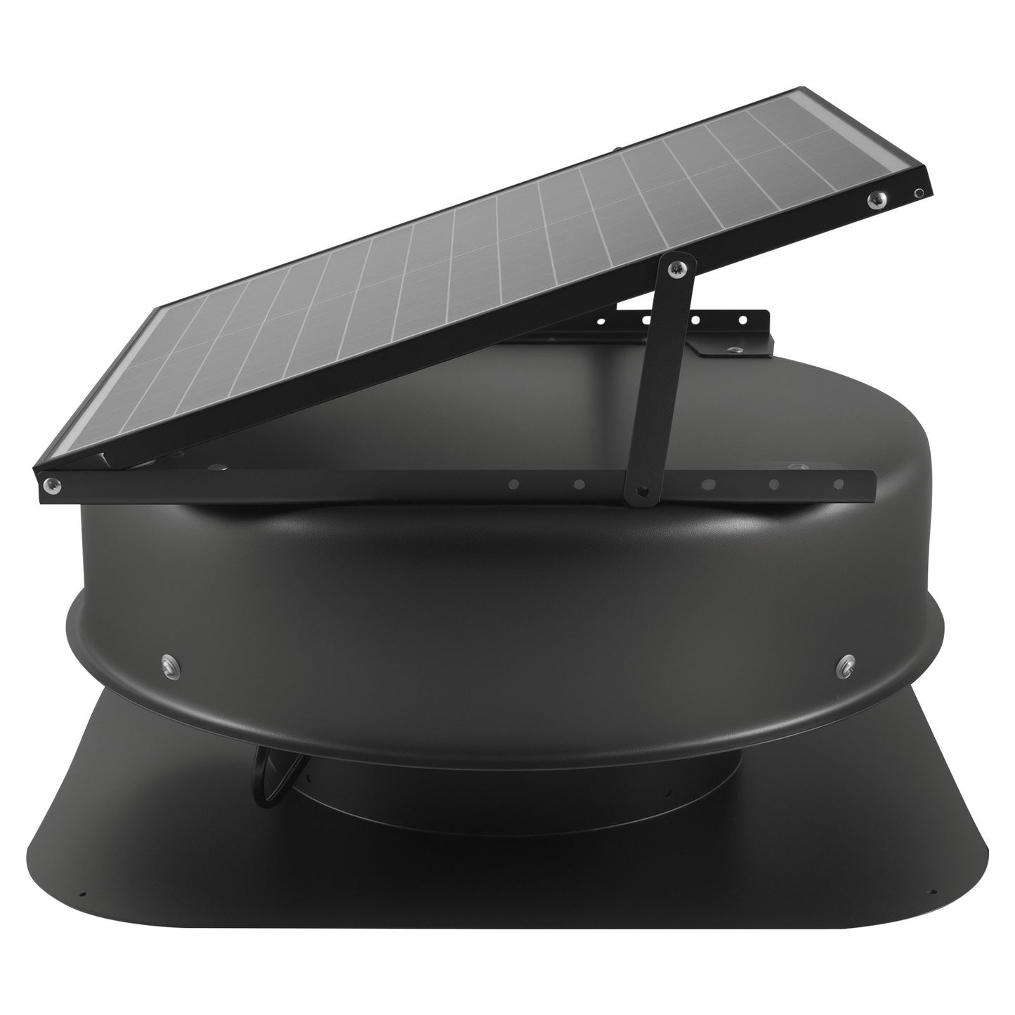 Roof Attic Exhaust Fan, 42W Smart Solar Roof Ventilation Fan with Thermostat, Remote Control, 2800 CFM Airflow Built-in Brushless DC Motor for Cooling