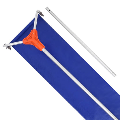 Schneeräumrechen für Dächer, 27 cm Aluminiumblatt, 1,25–5,24 m verstellbarer Dachschneeschaber mit Rädern und Gleitschiene, leichtes Werkzeug zur Schneebeseitigung von Laub und Schmutz auf Hausdächern