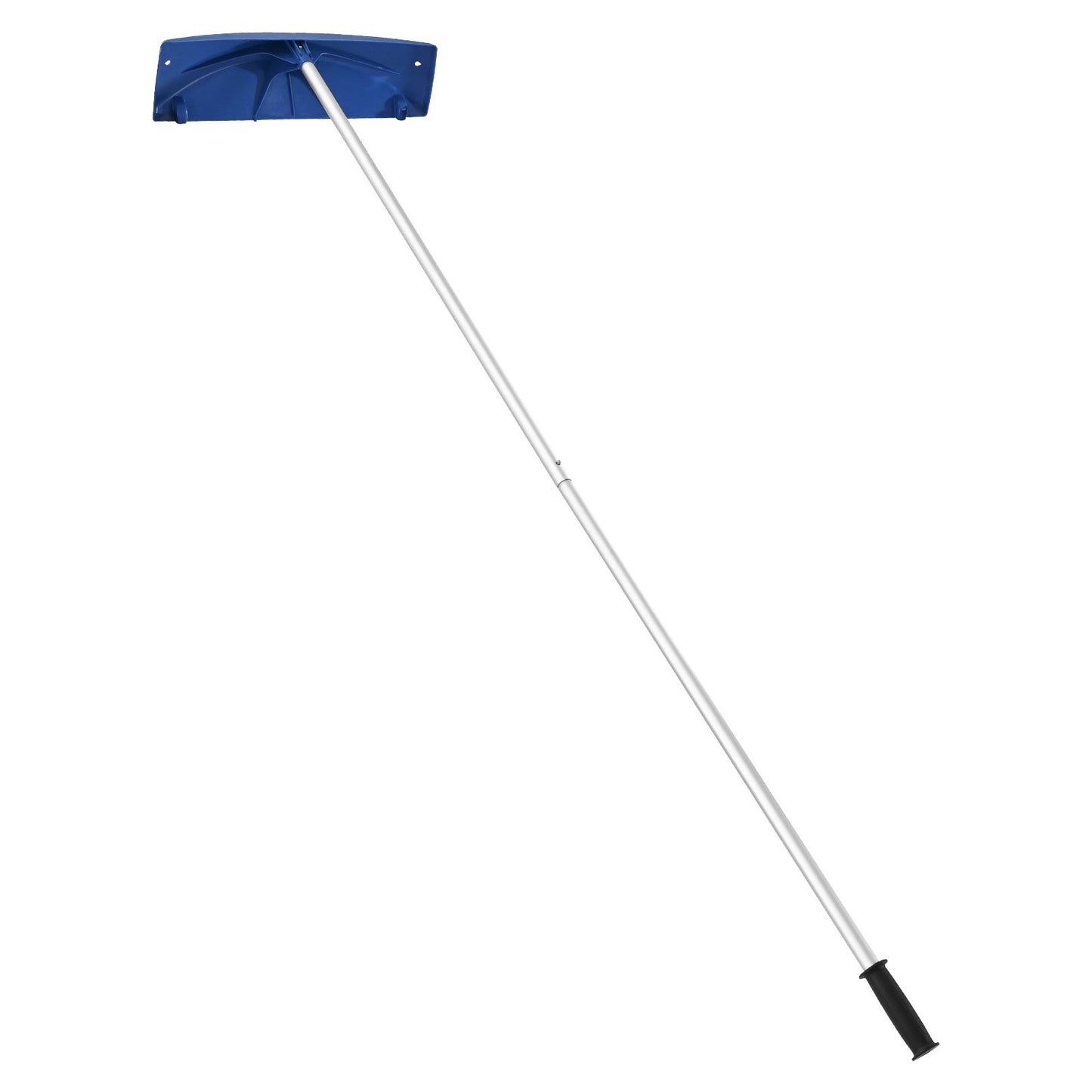 Snow Roof Rake, 60cm PP Plastic Blade, 1.18-5.55 m Adjustable Roof Snow Scraper with Wheels, Anti-Slip Handle Snows Removal Tool, Lightweight House Rooftop Rake for Leaves Debris Removal