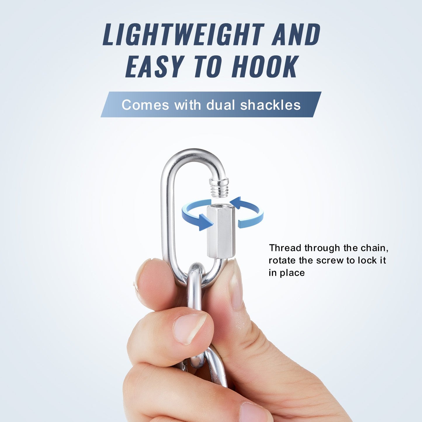 Proof Coil Chain, 1/8" x 33', 350 lbs Safe Working Load, Zinc Plated Proof Tested Coil Chain with Two Quick Links, Galvanized Carbon Steel Link Chain for Towing, Hanging, Camping, Pet Towing