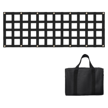 Ladeflächennetz, 137 x 46 cm, robustes Gepäcknetz für Pickups mit 4 verstellbaren Teleskopgurten, ausziehbar und langlebig, flexibel verstellbar, geeignet für Pickups, Anhänger, Lkw, Jeeps und SUVs