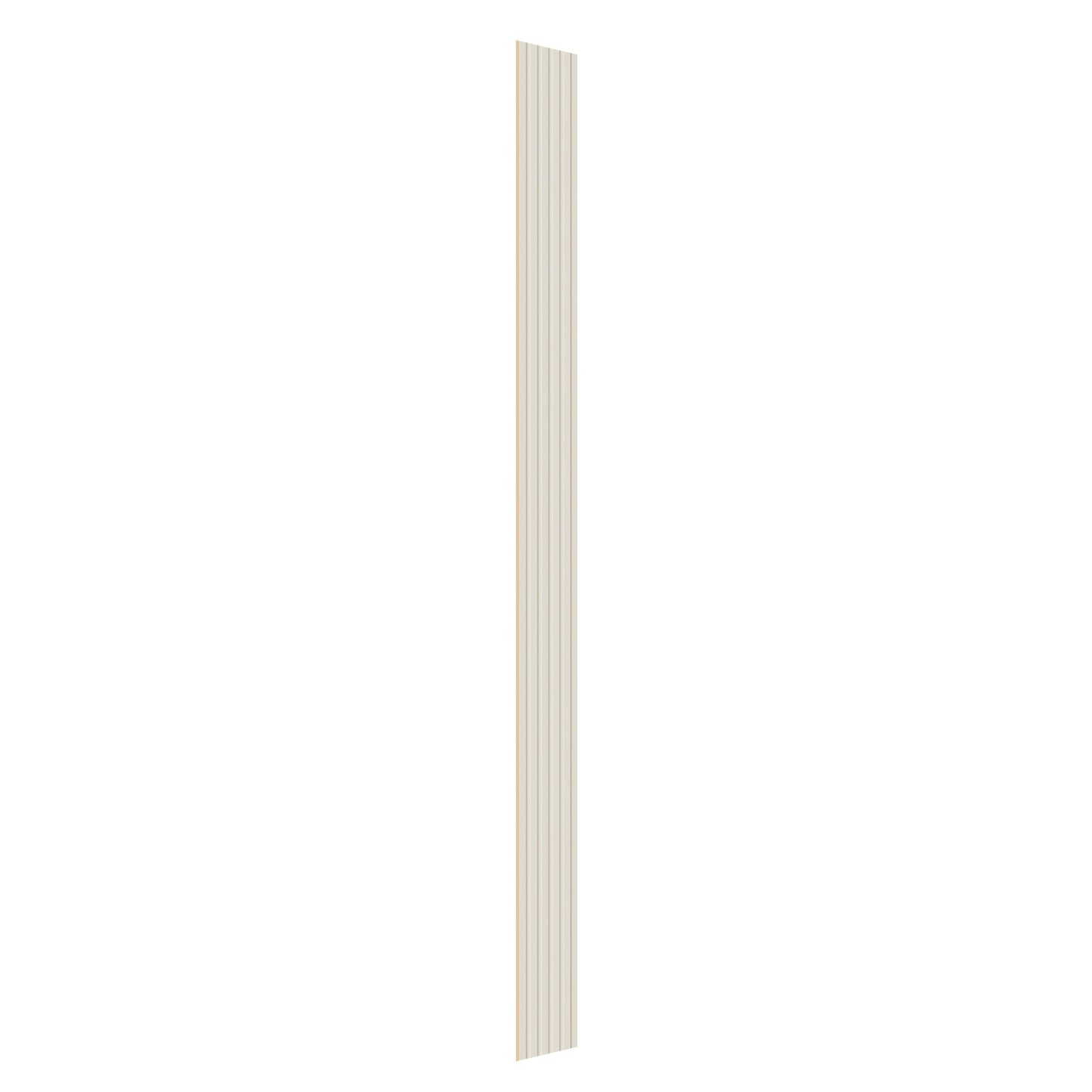 Wood Slat Acoustic Panels, 8 PCS 96 x 6 inch, WPC Accent Wooden Wall Panels for Modern Interior Wall, Faux Wood Wall Board Panels for Stylish Decor and Noise Reduction, Matte White