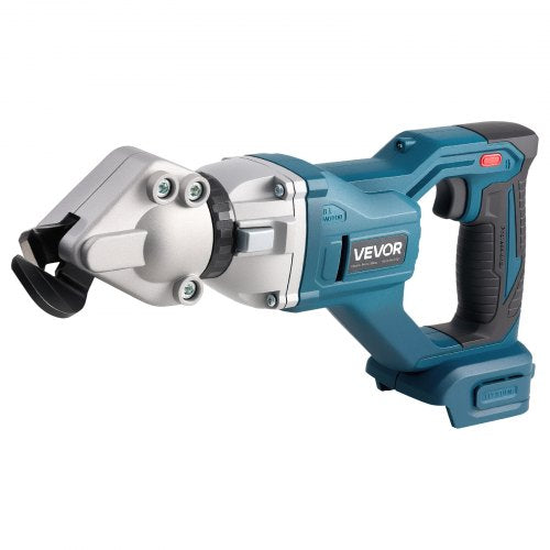 Metal Shear, Sheet Metal Cutter Cordless with 360-Degree Pivoting Head, Double Blades, 25000 RPM Speed, Cuts 1.22 mm Galvanized Steel, 1 mm Stainless Steel, Aluminum Plate, Plastic, Cardboard