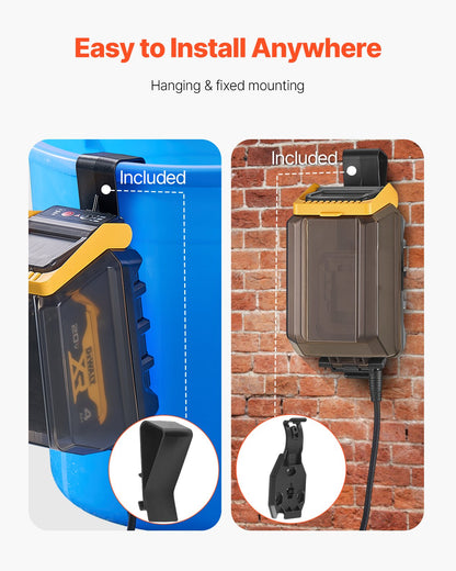 Cordless Submersible Water Transfer Pump, 33 L/min(528GPH), Portable Sump Pump with G3/4" Garden Hose, Compatible with Dewalt 20V MAX Battery (No Battery), Electric Utility Pump for Pool, Garden, Pond