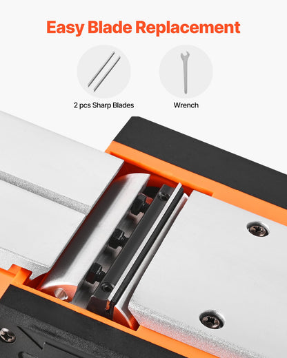 Cordless Handheld Planer, 82 mm Cut Width, 15000 RPM Electric Hand Wood Planer with Brushless Motor, Adjustable Cut Depth for Woodworking, Compatible with 18V Battery (Bare Tool Only)