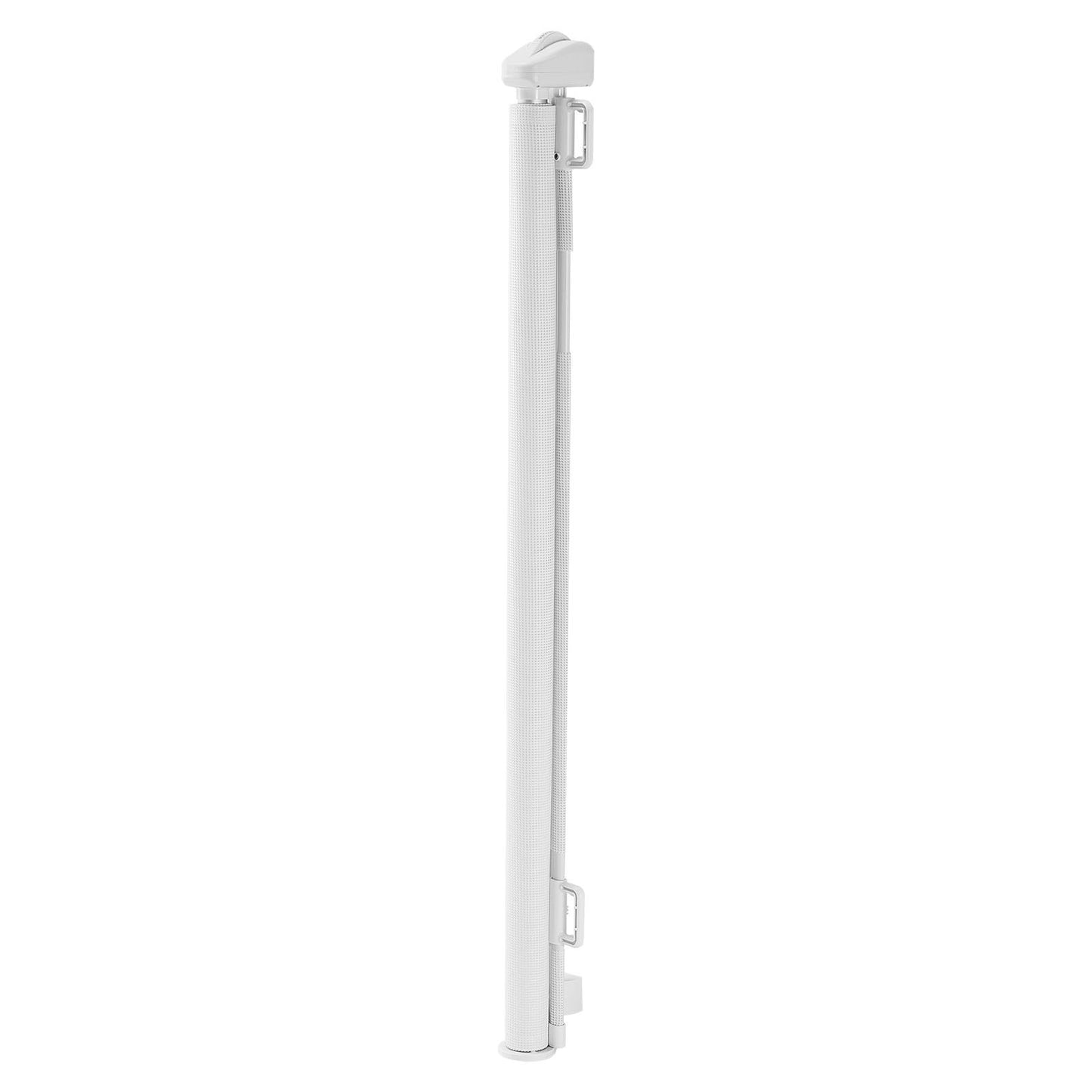 Retractable Baby Gate, Extends to 1450 mm Wide, 980 mm Tall, with Security Lock, Easy to Use, Walk Through Without Tripping, Mesh Dog Gate for Stairs, Hallways, Indoor/Outdoor, White