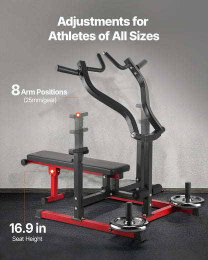 Brustpresse, 450-Pfund-Bankdrückset, verstellbare Flach- und Schrägbank mit unabhängigen, konvergierenden Armen, Trainingsgerät für die obere Brustmuskulatur, Fitnessgerät für das Heim-Fitnessstudio für Brust, Bauchmuskeltraining und Schultertraining