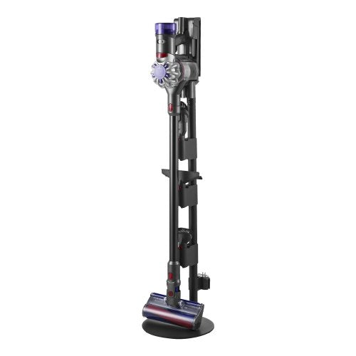 Vacuum Stand, Compatible With V7 V8 V10 V11 V12 V15 Series Upright Vacuum Cleaners & Accessories, Stable Vacuum Stand Holder with 4 Anti-slip Pads and 3 Clips for Storing 6 Brush Heads