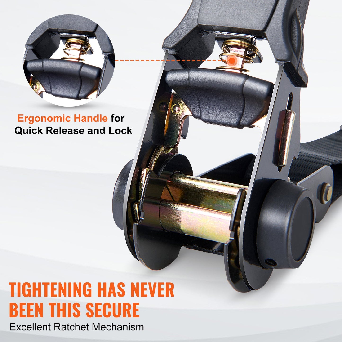 Ratchet Tie Down Straps (4PK), 2200 lb Max Break Strength, Includes 4 Premium 1" x 15' Rachet Tie Downs with Padded Handles, for Moving Securing Cargo, Appliances, Lawn Equipment, Motorcycle