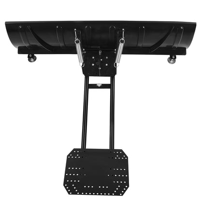 Snow Plow Kit, 1524 mm Universal Snow Plow Attachment, Height & Left-Right Adjustable, Quick To Detach, Steel ATV Scrape Blade, 3 Mount Options, Efficient Snows Clearing, for Most ATVs & UTVs