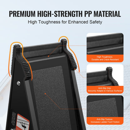 Ladder Levler 172.4 kg Load PP Leveling Tool with Storage for Uneven Ground