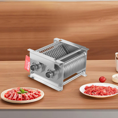 Meat Cutter Machine Blade, 7 mm Blade for Commercial Meat Cutter, One Set Blade for SJY-DQ90 Meat Cutting Machine, Stainless Steel, Cutter Slicer Blade Set for Boneless Meat, Soft Vegetables