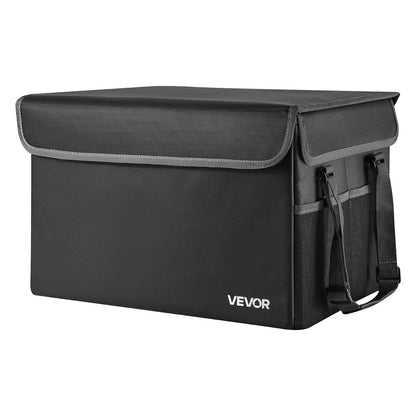 Fireproof Document Box, 1000 ℃ Heat Insulated Fireproof & Waterproof Box, Space-Saving and Foldable Design, Portable Home Office Travel File Organizer, for Passports, Important Documents, Files