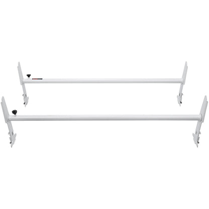 Van Roof Ladder Rack, 2 Bar Alloy Steel Ladder Racks, Adjustable from 1200-2000 mm, 227 kg Capacity, Roof Rack Compatible with Full-size Vans with Rain Gutter, Chevrolet Express, GMC Savana