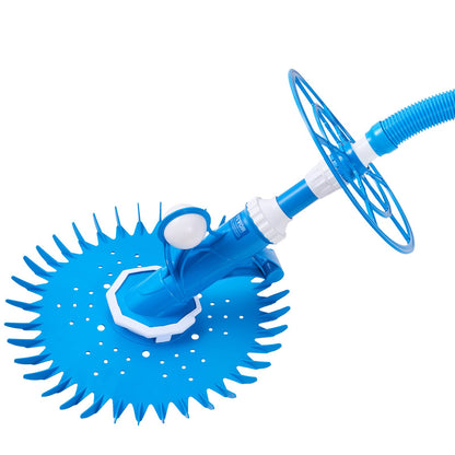 Suction Pool Cleaner, Automatic Pool Vacuum Cleaner, Suction Side Automatic Pool Cleaner, Suction Vacuum Pool Sweeper with 12 Hoses, for In-ground and Above-ground Pool Up to 609.6 x 1066.8 cm