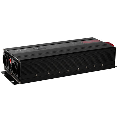 Modified Sine Wave Inverter, 3000Watt, DC 12V to AC 230V LCD Display Power Inverter with 3 AC Outlets 2 USB Port 1 Type-C Port 10 Spare Fuses, for Large Household Equipment, CE FCC Certified