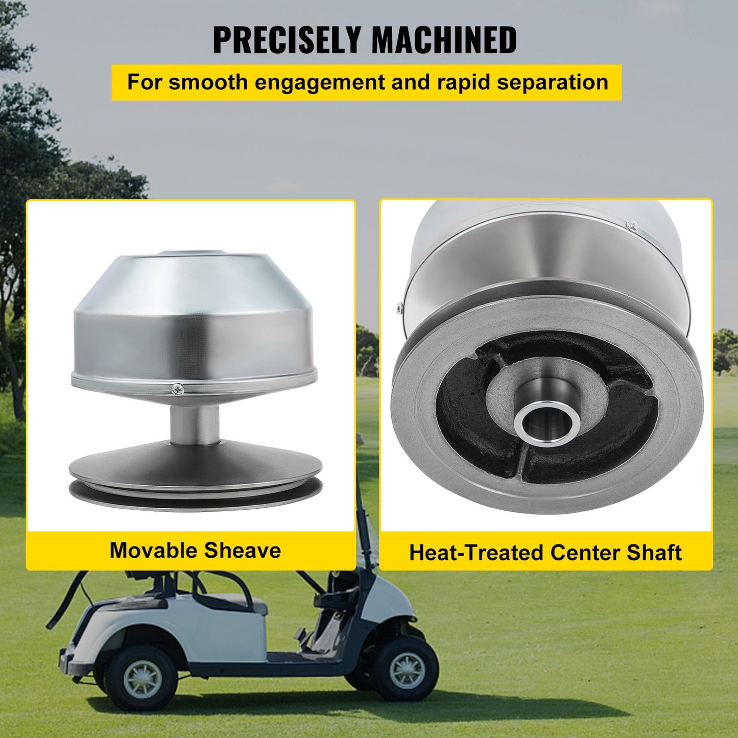 G2-G22 Drive Clutch Compatible With Yamaha Golf Cart 1985+ G2 G8 G9 G14 G16 G22 4 Cycle Carts Gas Golf Cart 1985 Up