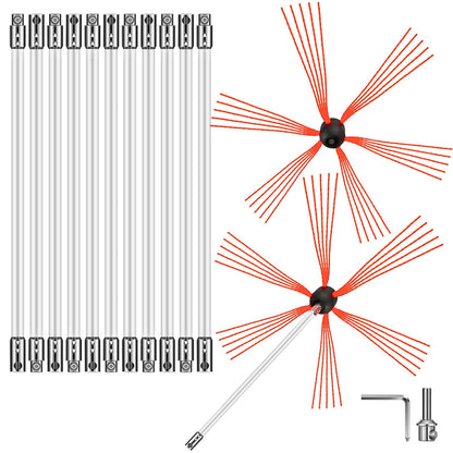 Chimney Sweep Kit Chimney Cleaning Kit 1188.7 cm Sooteater Chimney Cleaning Kit