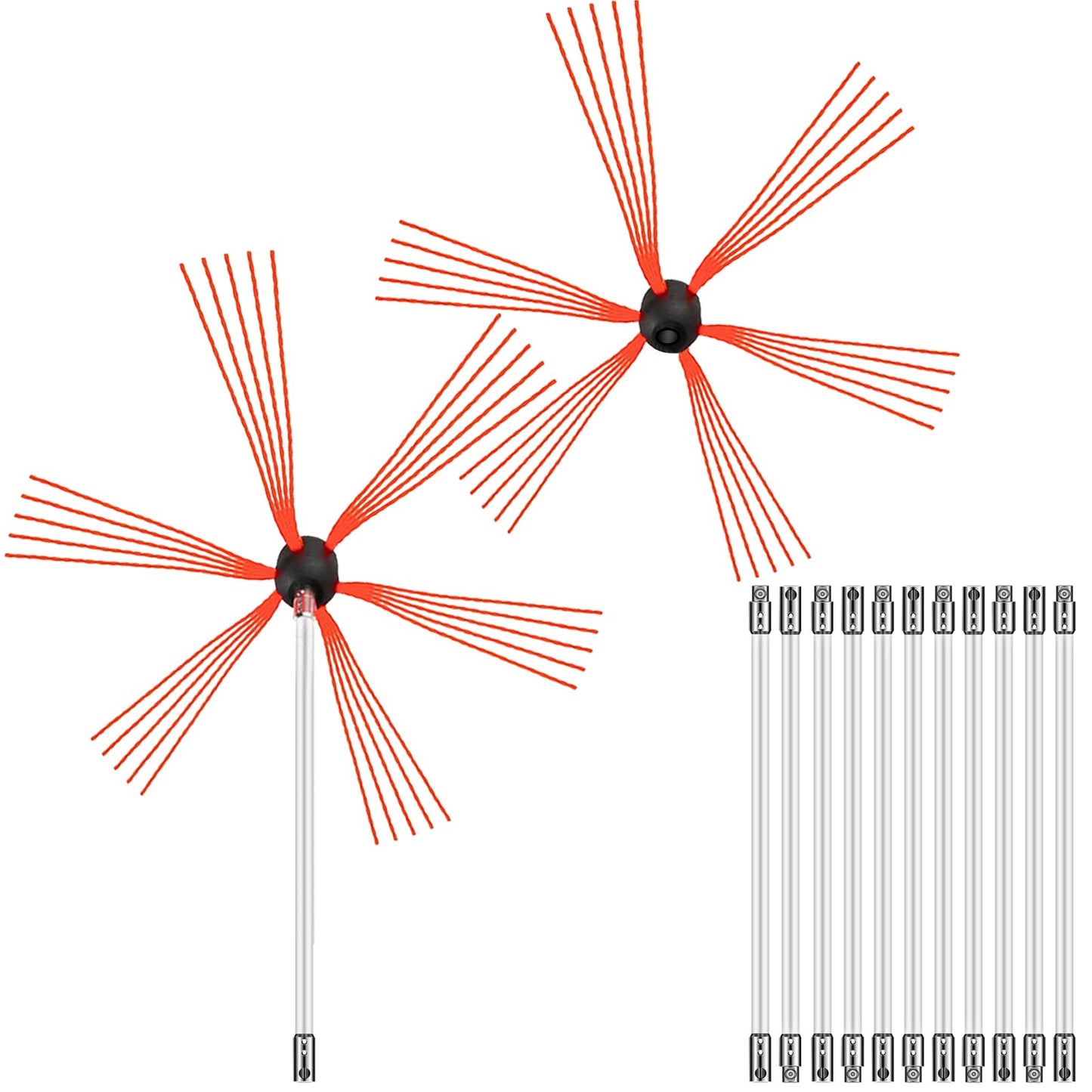 Chimney Sweep Kit Chimney Cleaning Kit 1188.7 cm Sooteater Chimney Cleaning Kit