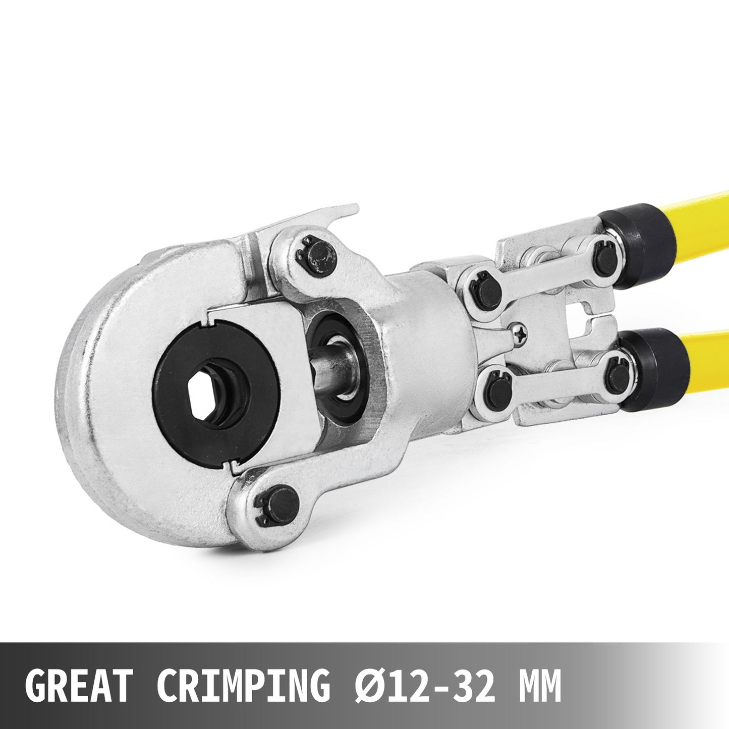 Copper Pipe Crimper Plumbing Crimping Tool V 12-28mm, Pressing Tongs Copper Pipe Crimper Crimping Tool TH 16-32mm Jaws 360° Head
