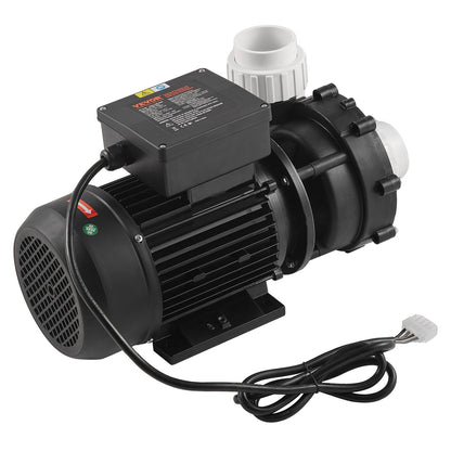 2 Speed SPA Pump, 56-Frame, Dual-Speed Hot Tub SPA Pump, 1600W / 39 m³/h / 15 m High Speed or 400W / 19 m³/h / 3.9 m Low Speed, 2" Port 90° Rotational Interface for Hot Tub, TÜV Certification