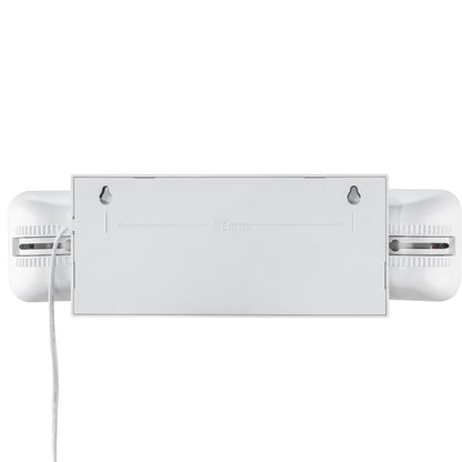 12er-Pack gewerbliche Notleuchten, 3 W, weiße LED-Notausgangsleuchten mit 180 Minuten Notstromversorgung, verstellbarer 2-LED-Quadratkopf, Decken- oder Wandmontage für Stromausfälle in Unternehmen