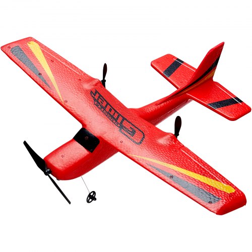 RC Plane, 2.4GHZ 2 Channel Remote Control Airplane with 6-Axis Gyro Stabilizer, Ready to Fly Aircraft Plane Toys with 2 Batteries, Easy to Fly RC Glider for Adults Kids Beginners Boys Girls