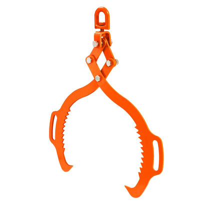 28in Log Lifting Tongs, 2-Claw Log Tongs, Heavy Duty Steel Log Grapple, 1100LBS Lifting Capacity, Swivel Log Graper Timber, Eagle Claw Design, Log Skidding Tongs for Trucks, Tractors, Forklifts