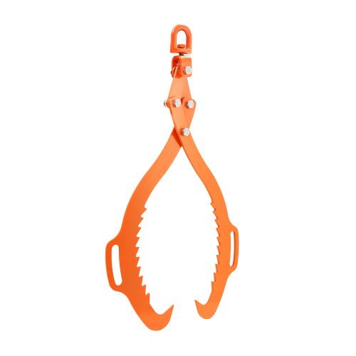 32-Zoll-Stammhebezange, 2-Klauen-Stammhebezange, Hochleistungs-Stammgreifer aus Stahl, 1543 Pfund Tragfähigkeit, drehbarer Stammgreifer für Holz, Adlerklauen-Design, Stammrückholzange für LKWs, Traktoren, Gabelstapler