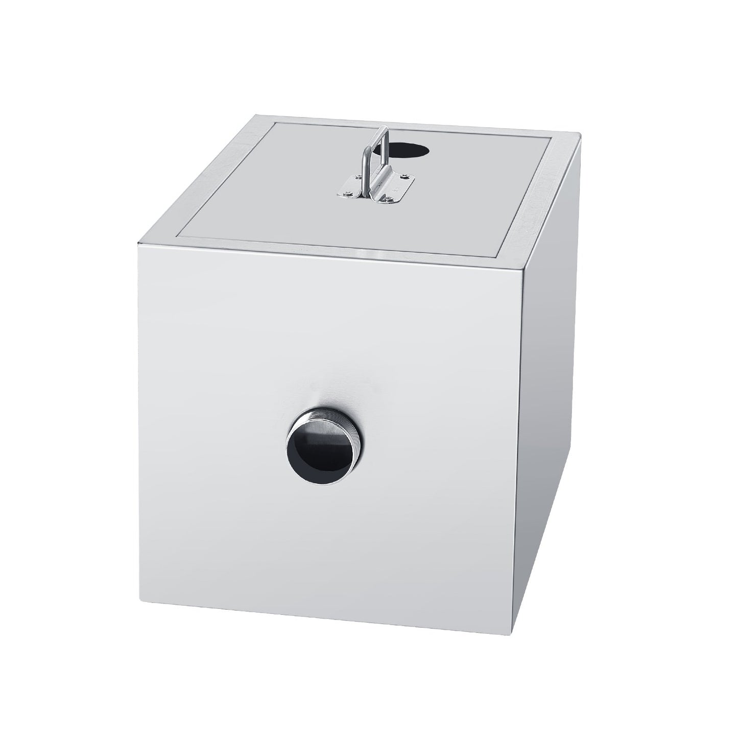 Gewerblicher Fettabscheider, 3,6 kg Fettabscheider, Fettabscheider mit oberem Zulauf, Untertisch-Fettabscheider aus Edelstahl, 2,8 GPM Abwasser-Öl-Wasser-Abscheider, für Restaurantkantine und private Küche