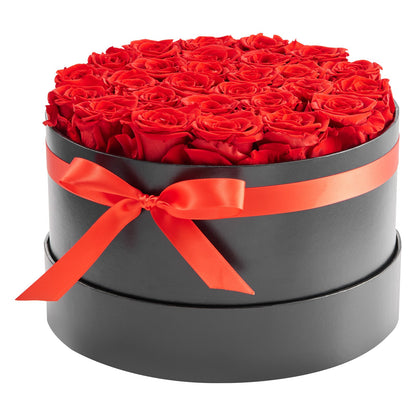 Forever Flowers, 27 Preserved Roses in a Box, Eternal Flowers Immortal Bouquet Birthday Present for Delivery Prime Women Her Wife Mothers, Anniversary, Valentine's Day,Christmas, Red