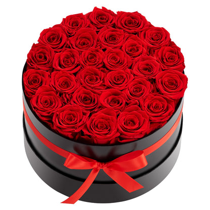 Forever Flowers, 27 Preserved Roses in a Box, Eternal Flowers Immortal Bouquet Birthday Present for Delivery Prime Women Her Wife Mothers, Anniversary, Valentine's Day,Christmas, Red