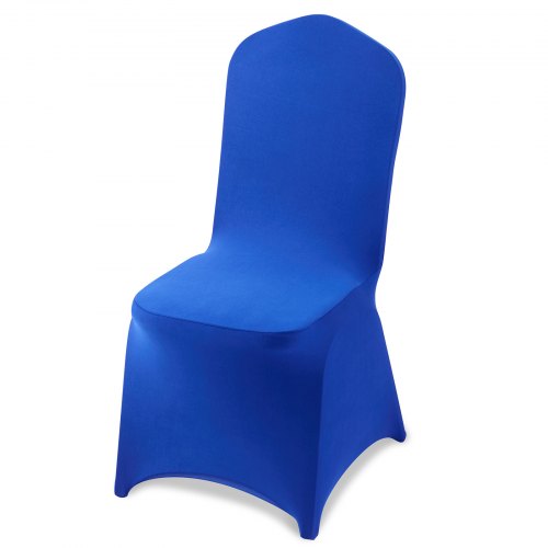 50 Pcs Royal Blue Chair Covers, Polyester Spandex Chair Cover, Stretch Slipcovers for Wedding Party Dining Banquet Flat-Front Chair Covers, Fits Chair Measures up to 20.08 x 17.72 x 37.4 inch