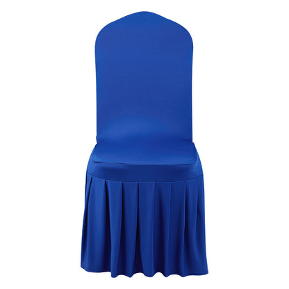 30 Pcs Blue Chair Covers, Polyester Spandex Chair Cover, Stretch Slipcovers for Wedding Party Dining Banquet Flat-Front Chair Covers, Fits Chair Measures up to 20.08 x 17.72 x 37.4 inch