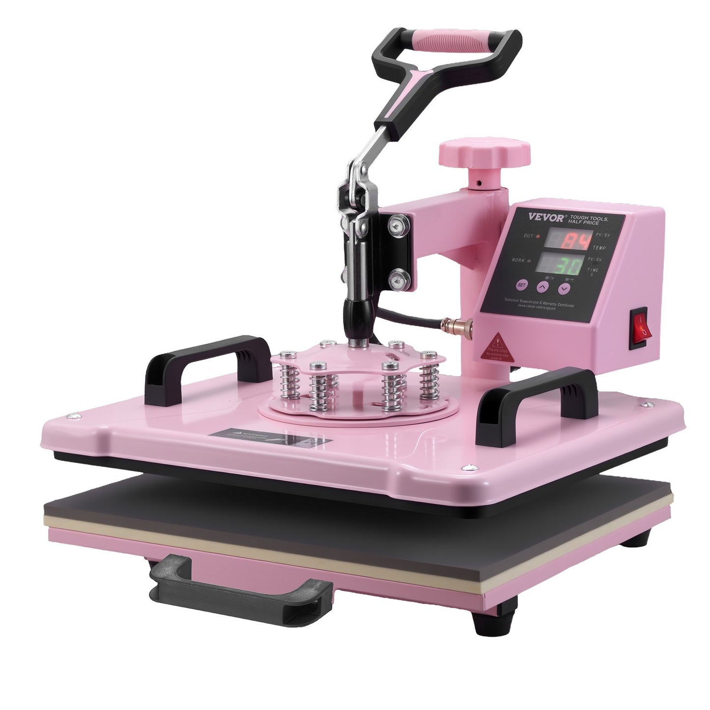 Heat Press Machine 30.5x38.1 cm 5 in 1 with 850.5 g Tumbler Press T-Shirts Pink
