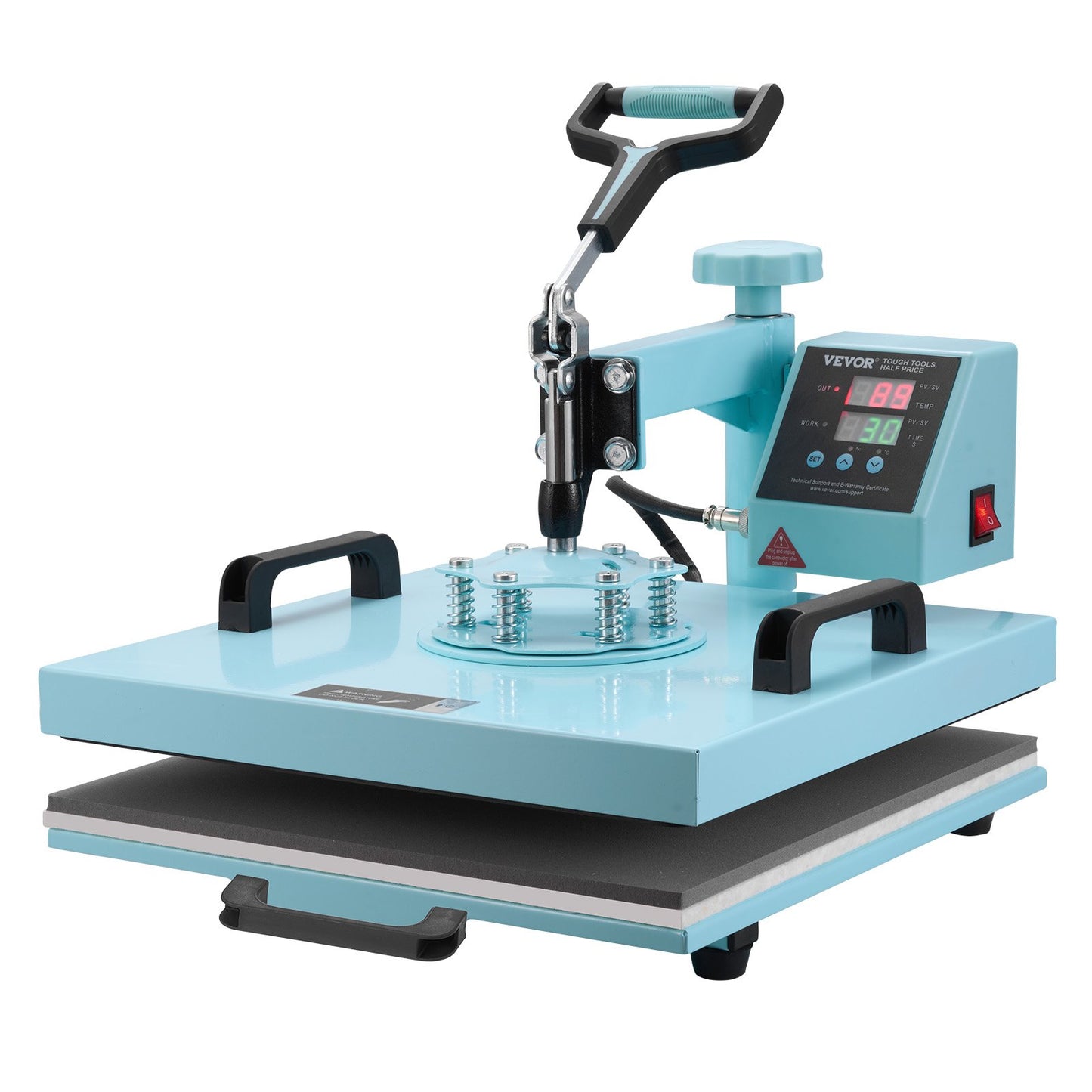 Heat Press Machine 38x38 cm 8 in 1 with 850.5 g Tumbler Press T-Shirts Green