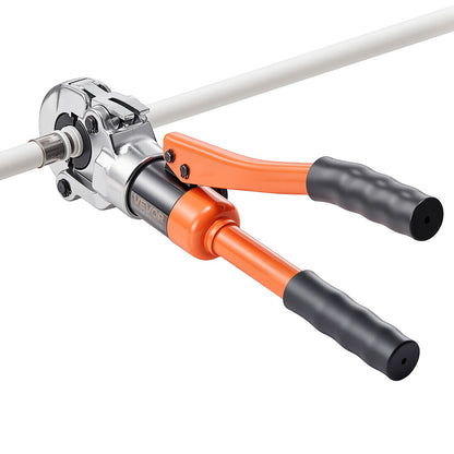 Hydraulic Pipe Crimping Tool, PEX & Aluminum-Plastic Tube Fittings Crimper with U16 U20 U25 U32 Jaws & Carrying Case, Press Crimper Tool Kit for Plumbing Repairs & Installations