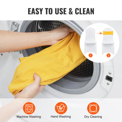 Stretch Spandex Chair Sashes, Chair Slipcover and Stretch Chair Sash with Round Buckle, Elastic Chair Bands, Fitting Wedding, Holiday, Banquet, Party Chair Decoration (100 PCS Golden Yellow)