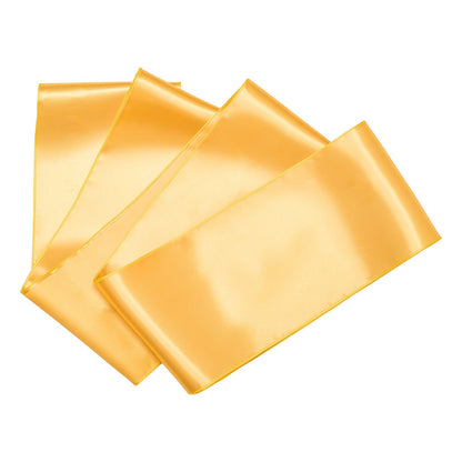 Satin Chair Sashes Bows, 100PCS Chair Ribbon Ties Back Sash, 7 x 108 inch, Gold Wedding Reception Decoration, for Wedding Ceremony Baby Shower Party Events Banquet Chair Cover Decoration