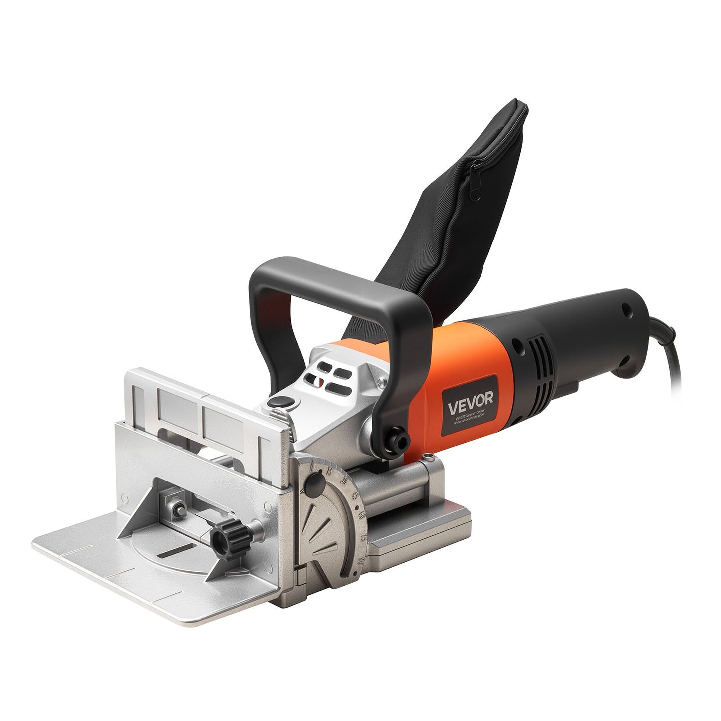 Biscuit Plate Joiner, 5.9A, Plate Joiner Tool Kit with 11,600 RPM 760W Motor, 45-Degree Locating Notch, Carbide Tipped Blade, Wood Biscuits, Dust Bag, Adjustable Angle & Depth, for Woodworking