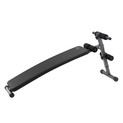 Sit Up Bench, Folding Curved Decline Ab Bench, with 5 Adjustable Height Settings, Heavy-Duty Steel, Non-Slip Design, 226 Kg Capacity for Home Gym Workouts, Strength Training, Full Body Muscles