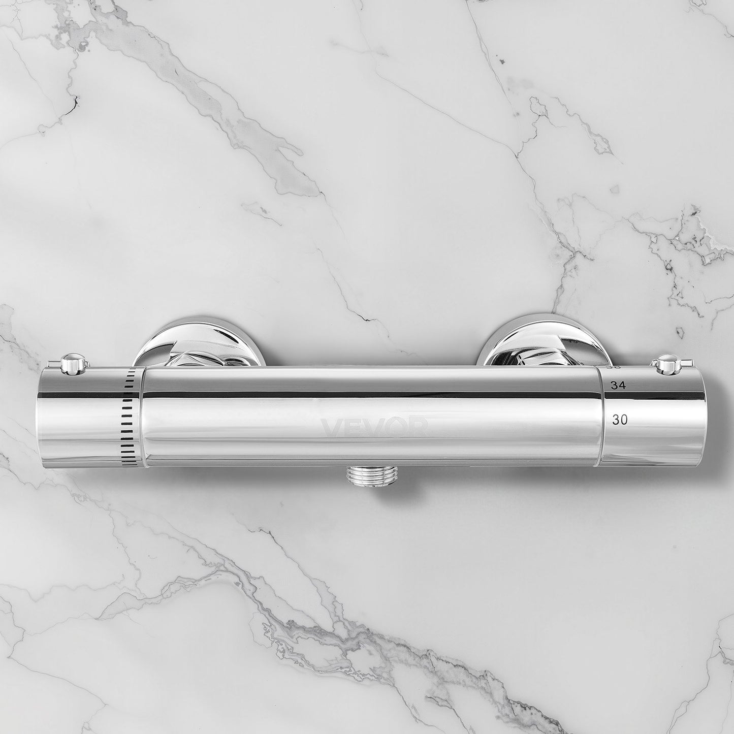 Thermostatic Shower Faucet Valve, 38℃ Secure Lock Thermostatic Shower Valve, Hot Cold Water Showering Faucet Temperature Control Valves with Solid Brass Casting for Bathroom, RV, Leak-Proof